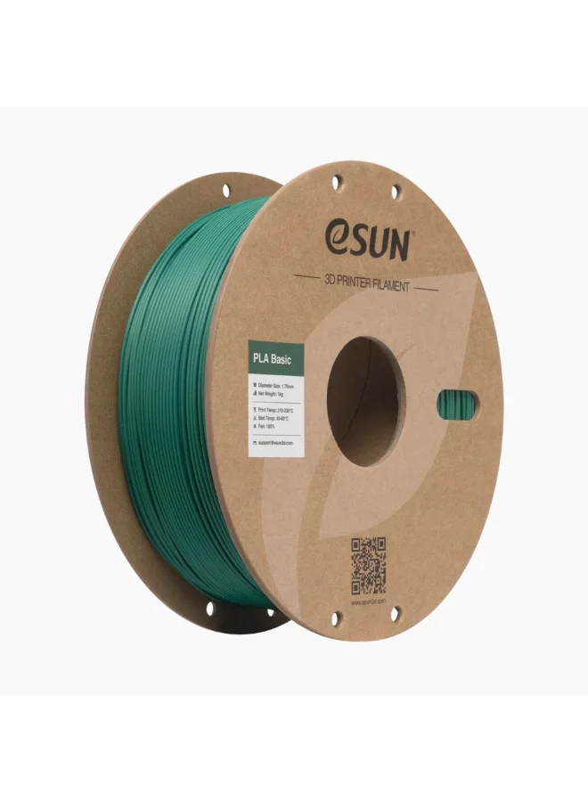 eSUN PLA Basic 3D Printer Filament (Holly Green, 1.75 mm, 1 kg) Premium Dimensional Accuracy Printing Material tc1xk