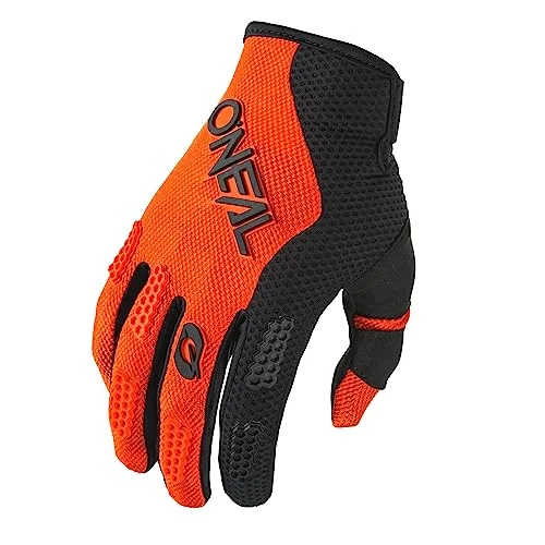 O'Neal Element Off-Road Racing Gloves Premium Durable Protective Gear for Men (Black/Orange, Size 10) ts2iu