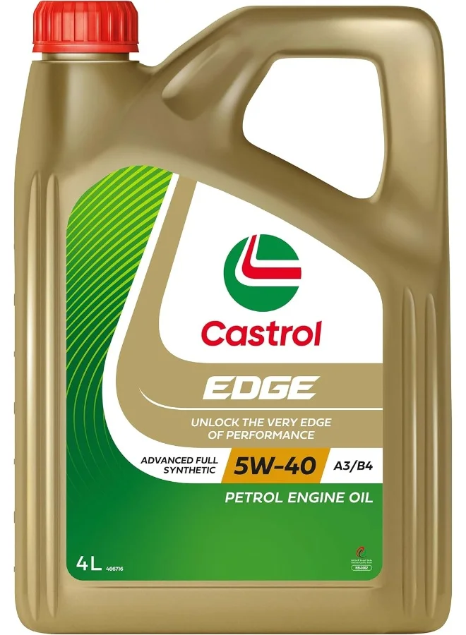 Edge Full Synthetic Car Engine Oil 5W-40 A3/B4 Premium Lubricant (4 L) xrgha