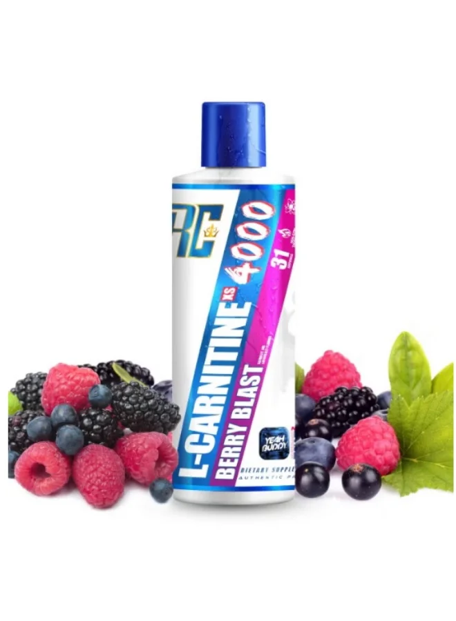 Premium L-Carnitine 4000 XS Amino Liquid Supplement for Lean Muscle Support (Berry Blast, 465 mL) 0a8ch