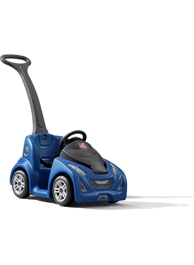 Premium Kids Push Car Ride On Toy with Storage Trunk and Seatbelt (Blue, 1-Seater) nlpr7