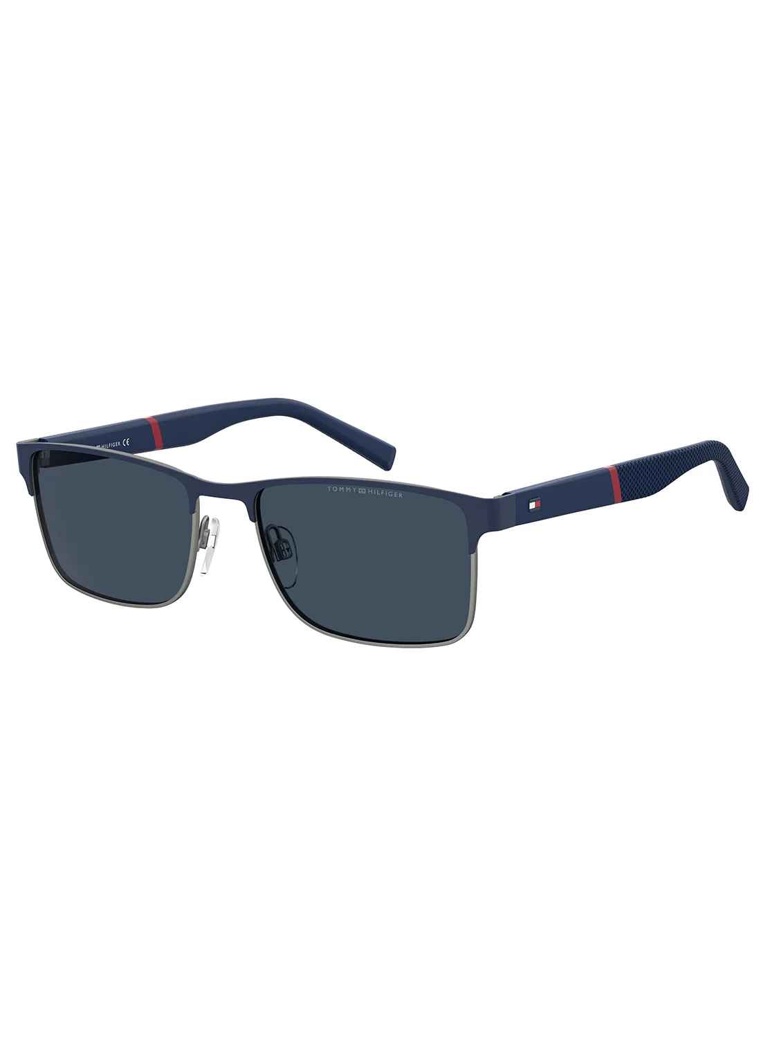 Premium Rectangular UV Protection Sunglasses for Men - Lightweight Durable Frame (Blue, 56 mm) u26vp