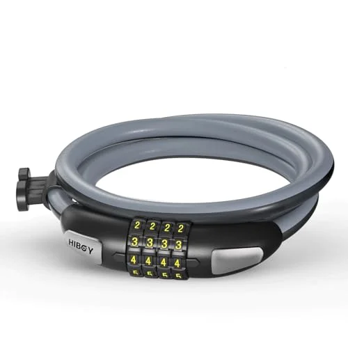 Premium Bike Cable Lock, Heavy-Duty Anti-Theft Security Chain with Resettable 4-Digit Combination (100 cm) joc76