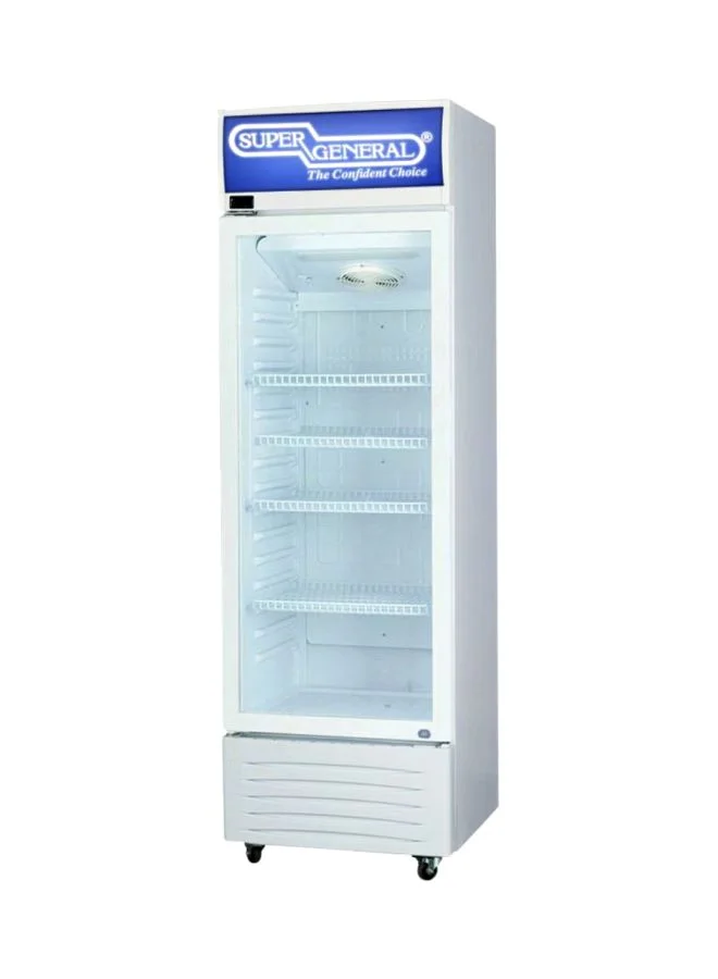Super General Single Door Upright Freezer with 4 Wired Shelves (White, 395 L) 4mkep