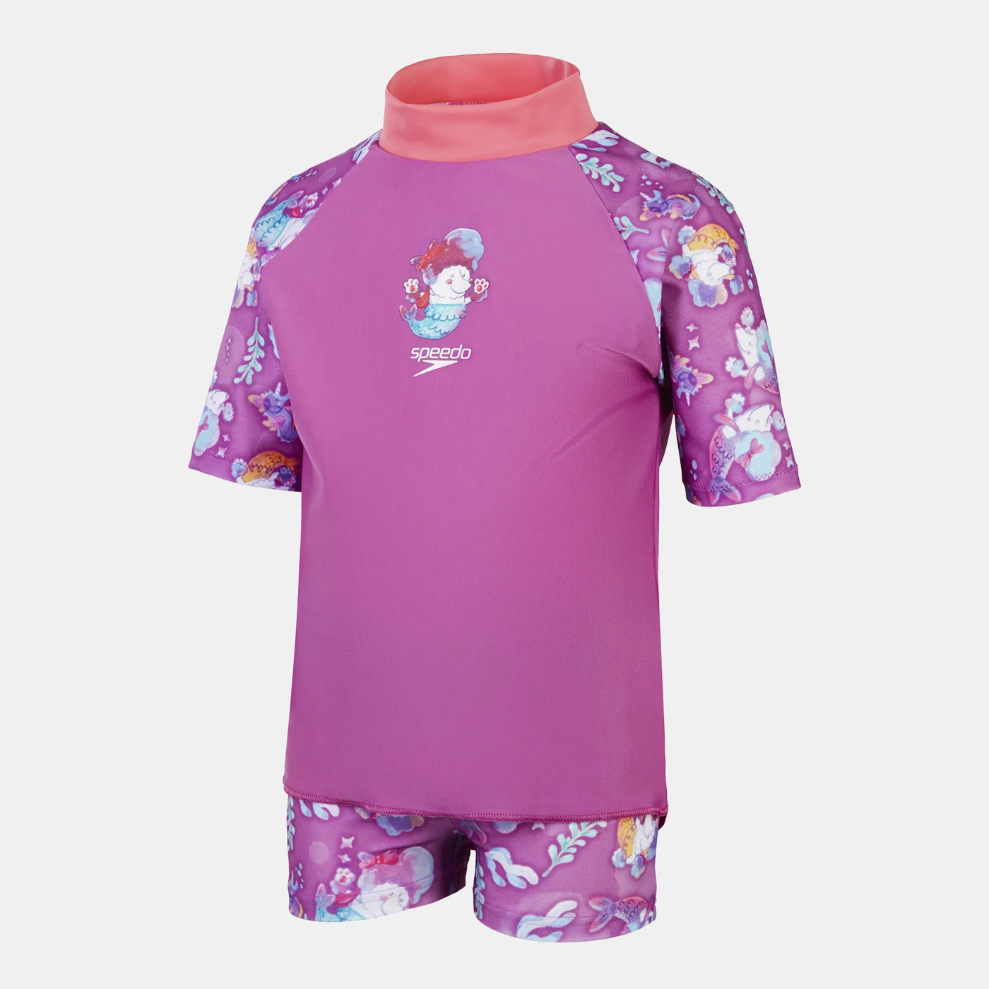 Premium Kids Digital Print Swimming Rashguard and Shorts 2-Piece Set (Unisex, 120 cm) u28a3
