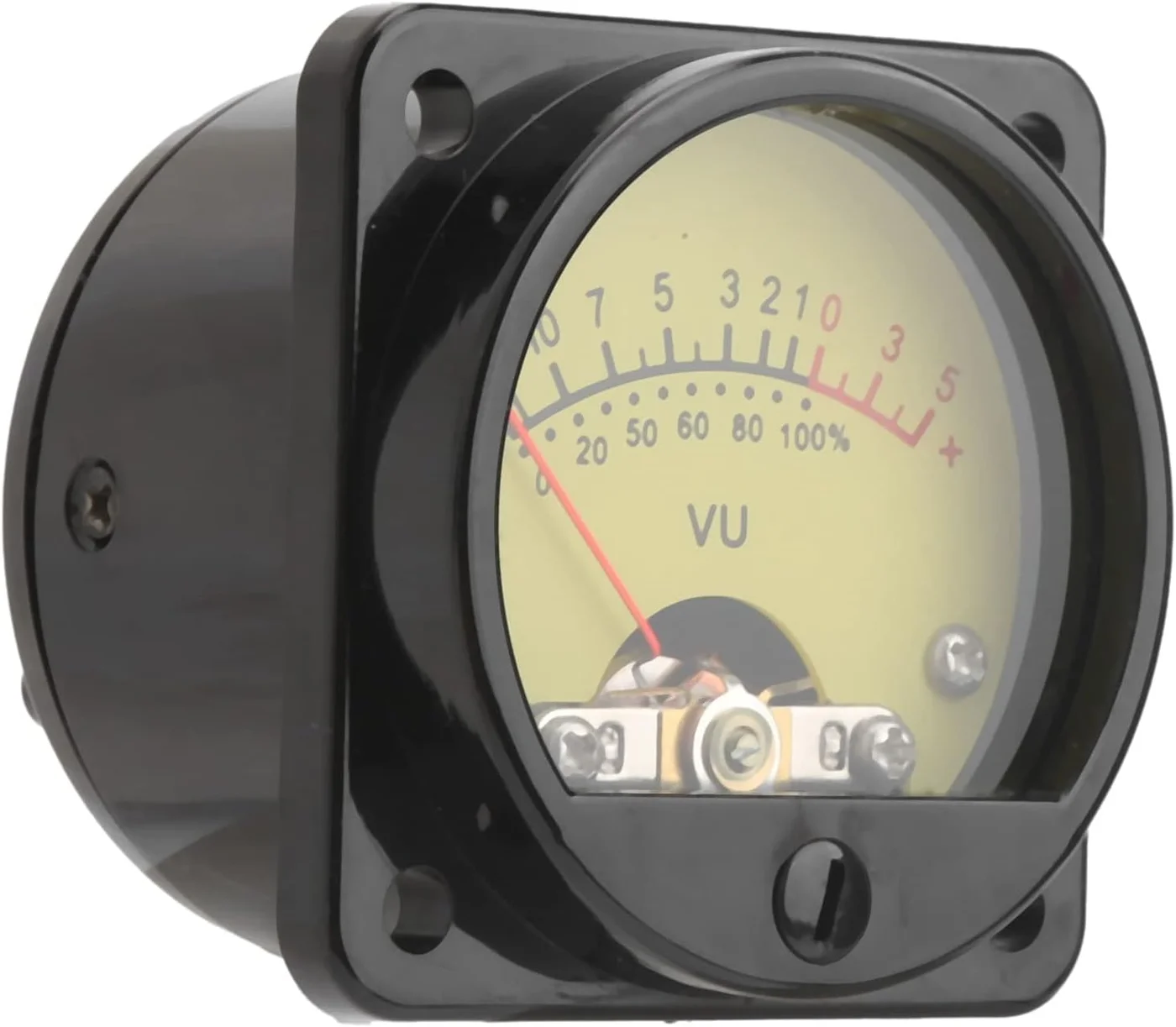 Analog VU Meter Audio Level Indicator with LED Backlight for Laboratory and Home Audio Systems (TS-45-Y, DC 500uA) pumzn