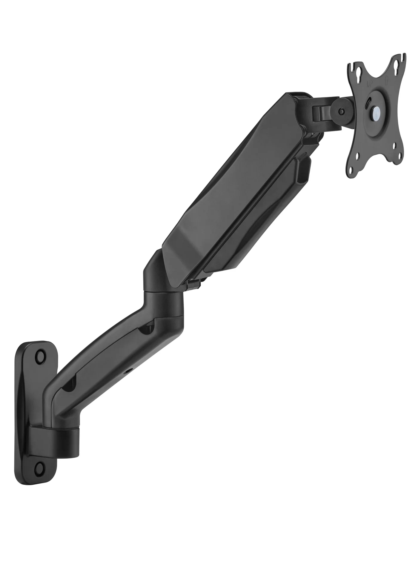 GAMEON Single Monitor Wall Mount Spring Assisted Arm for 17 to 32 Inch Screens (Black, Up to 9 kg) p7buv
