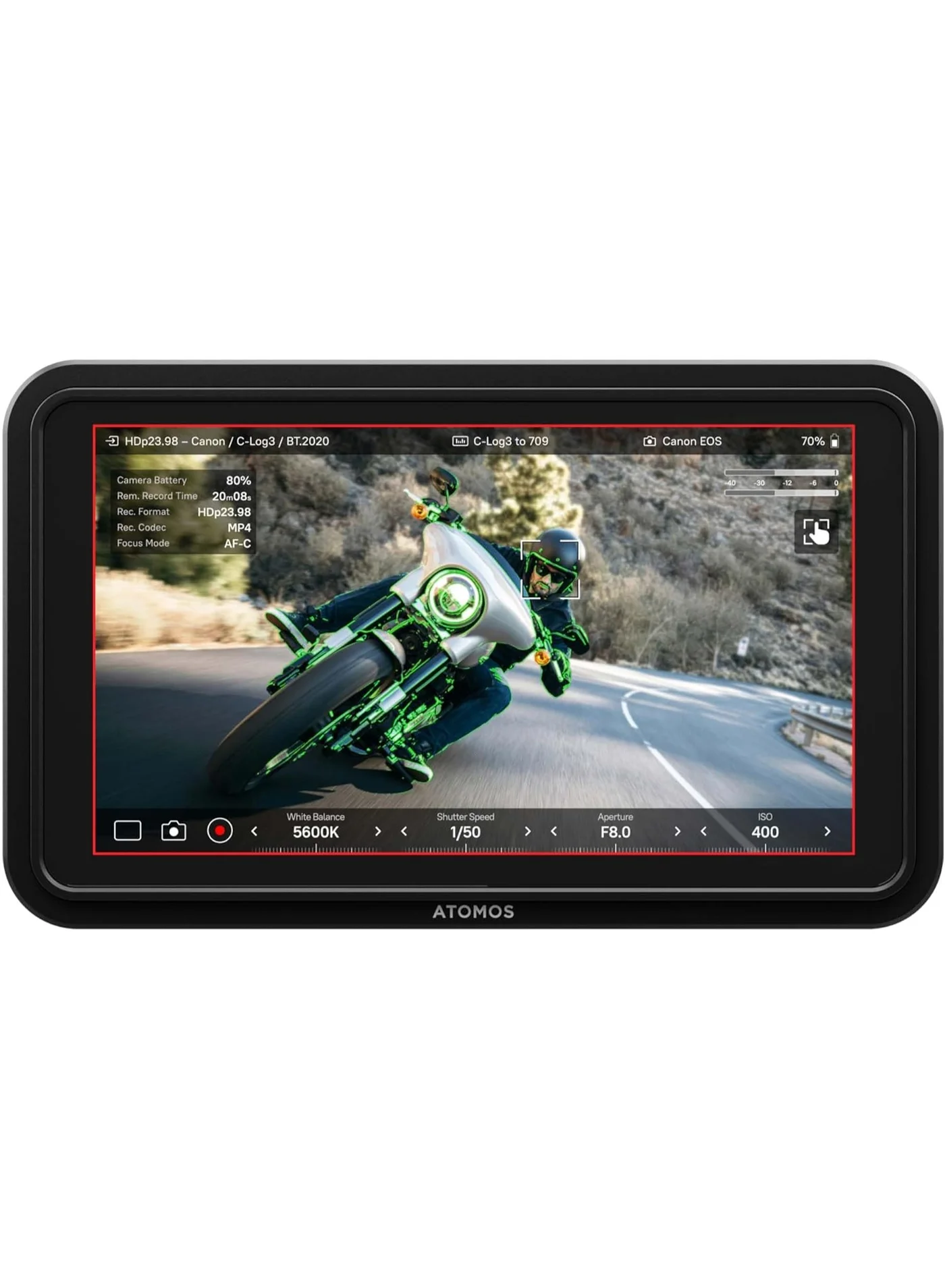 Professional 5.2 Inch 4K HDR Touchscreen Camera Monitor High Brightness 1500 cd/m2 with USB-C Power and Camera Control (5.2 Inch) 8e56d