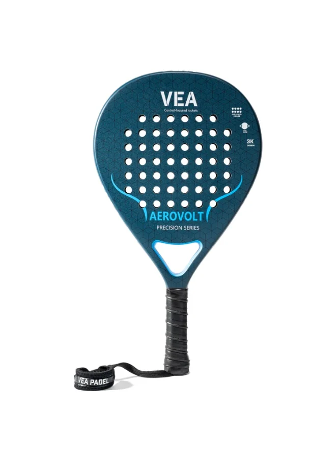 VEA AEROVOLT Professional Padel Racket 3K Carbon Fiber Teardrop Shape for Power and Control (360 g) m8mzc