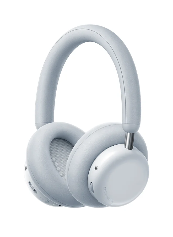 Premium Wireless On-Ear Headphones with Active Noise Cancellation and Long Battery Life (Light Grey) b04ke