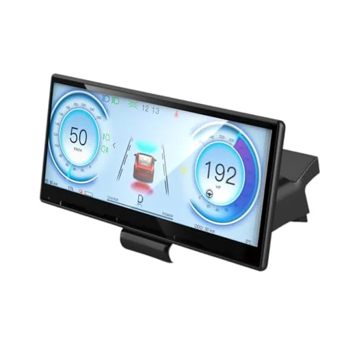 SNKOL Head Up Display for Electric Sedan with Wireless CarPlay and Android Auto (Front Camera, 8.9 inch) 6jkfs