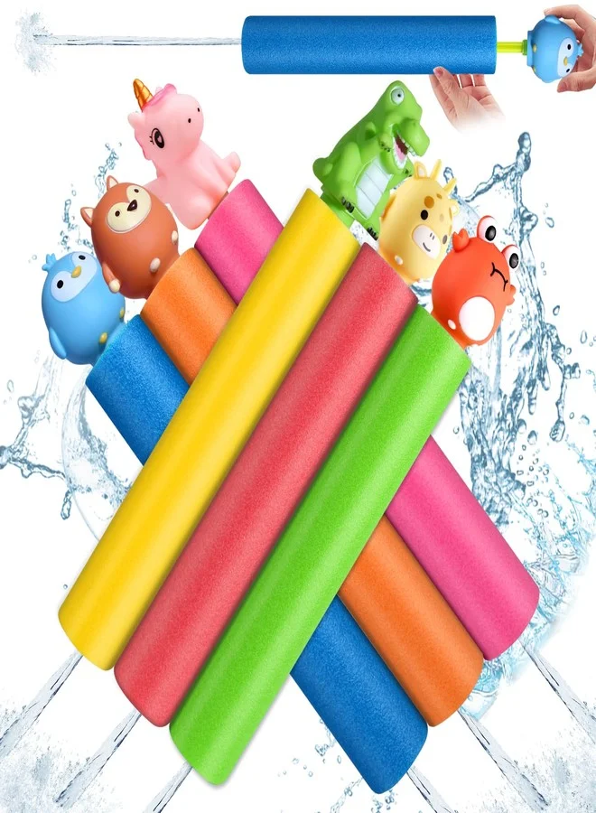 ZPMYi Water Soaker Blaster Set Durable Outdoor Summer Pool Party Toys for Kids (6 Pcs) r6ubx