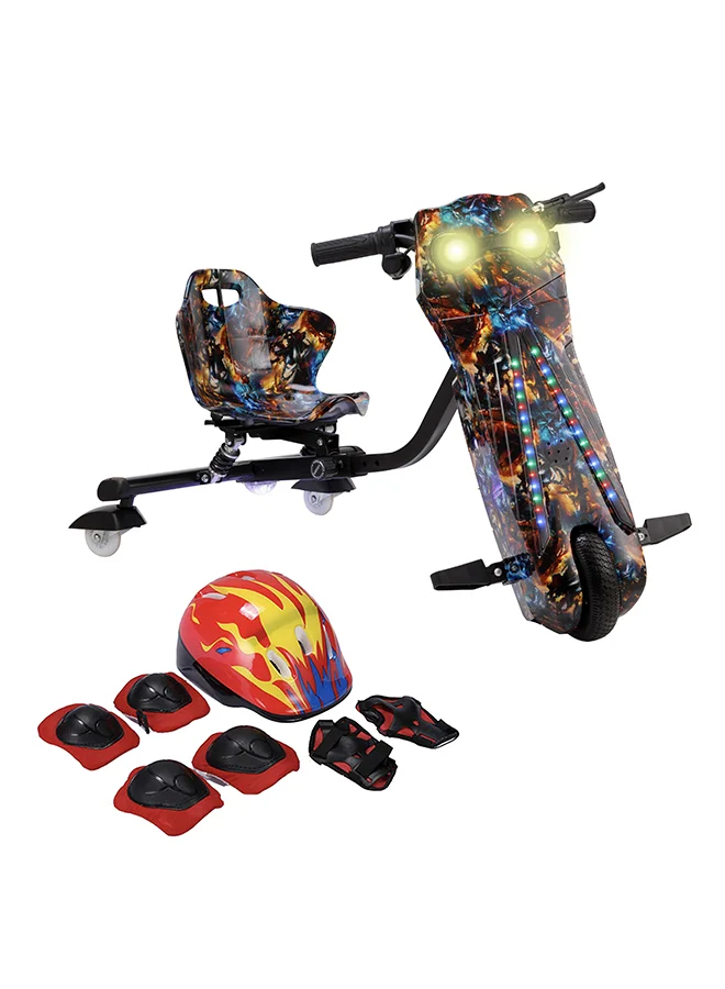 MYTOYS 36V Drifting Electric Scooter 3-Wheel Ride-On with Bluetooth Speaker and LED Lights (20km/h) aoxes