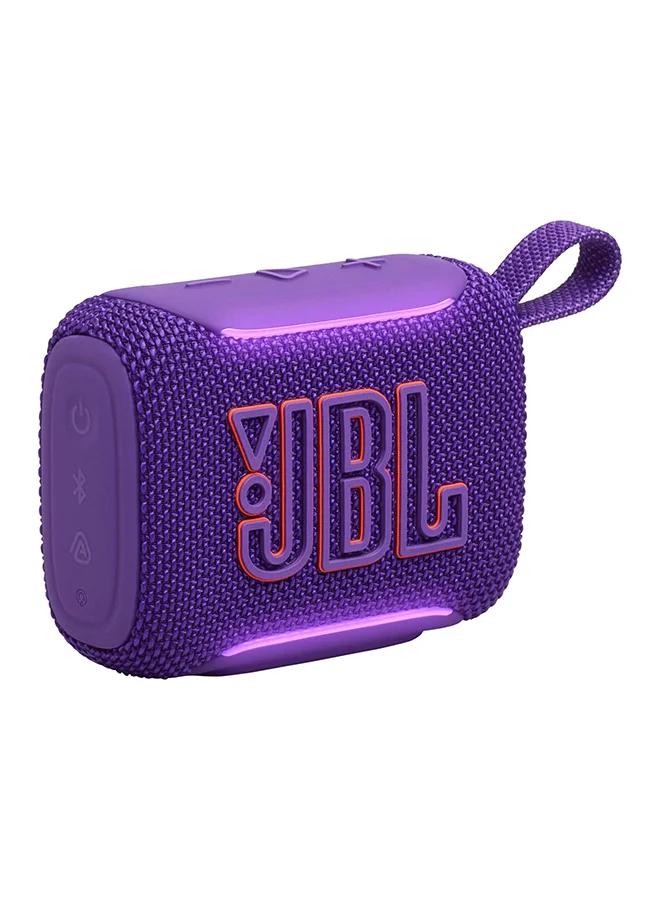 Premium Portable Bluetooth Speaker with Ambient Edge Lighting IP68 Waterproof Compact Wireless Audio (Purple) 7s4zc