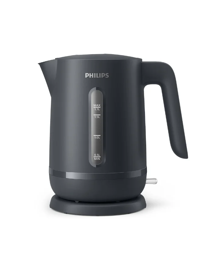 Professional Electric Kettle Stainless Steel Cordless Water Boiler with 360 Degree Base and Boil-Dry Protection (Charcoal Grey, 1.7 L) 9oe7l