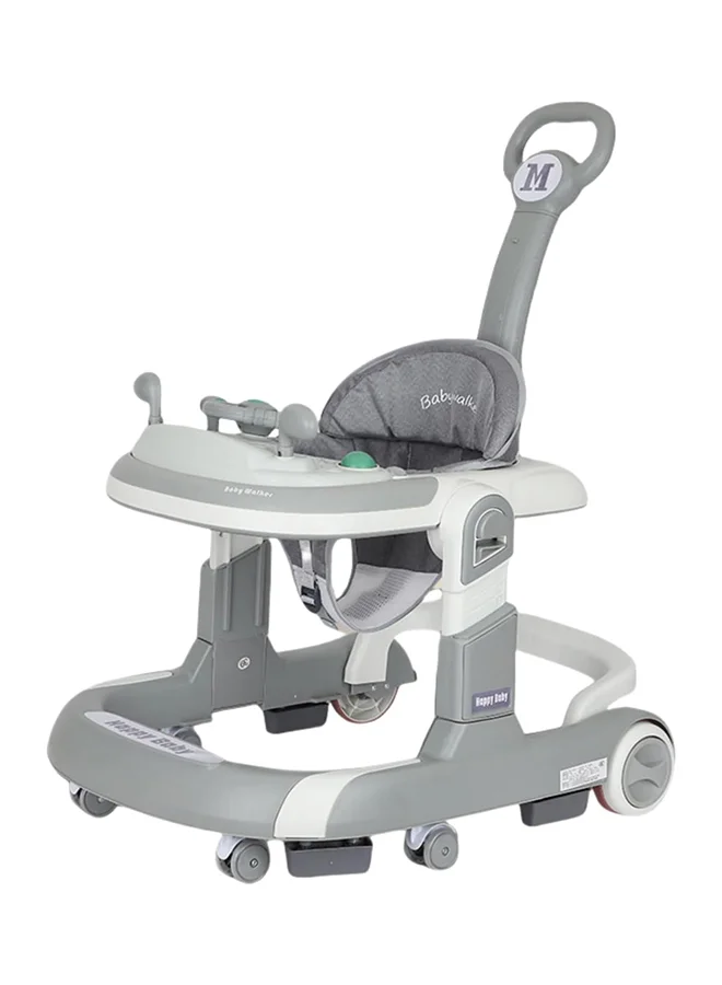 SKY-TOUCH 4-In-1 Foldable Baby Walker with Activity Center and Music Tray (Adjustable Height, 6-24 Months) qz6cp