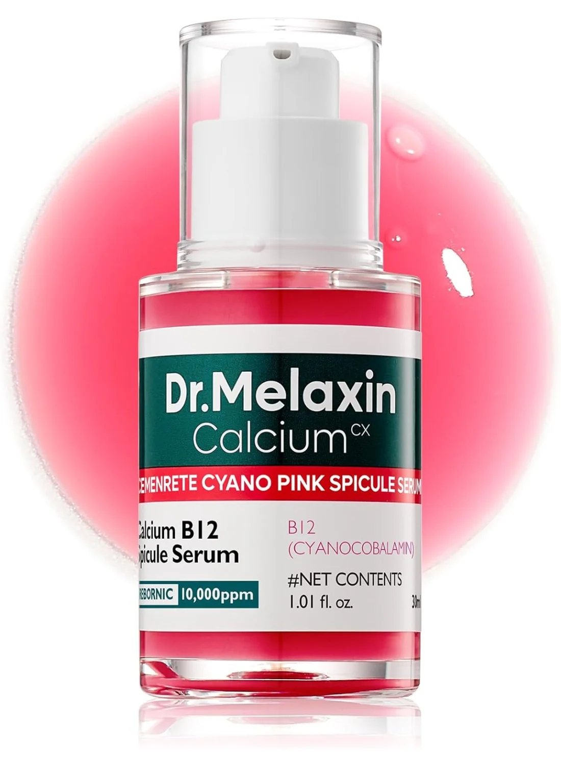 Dr. Melaxin Cemenrete Cyano Pink Spicule Serum with Calcium for Pore Refining and Skin Smoothing (30 mL) 12n9o