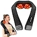 KNQZE Shiatsu Neck and Back Massager with Heat 4D Deep Tissue Kneading for Full Body Muscle Relaxation (Premium Ergonomic Design, Wired) 5dhtj