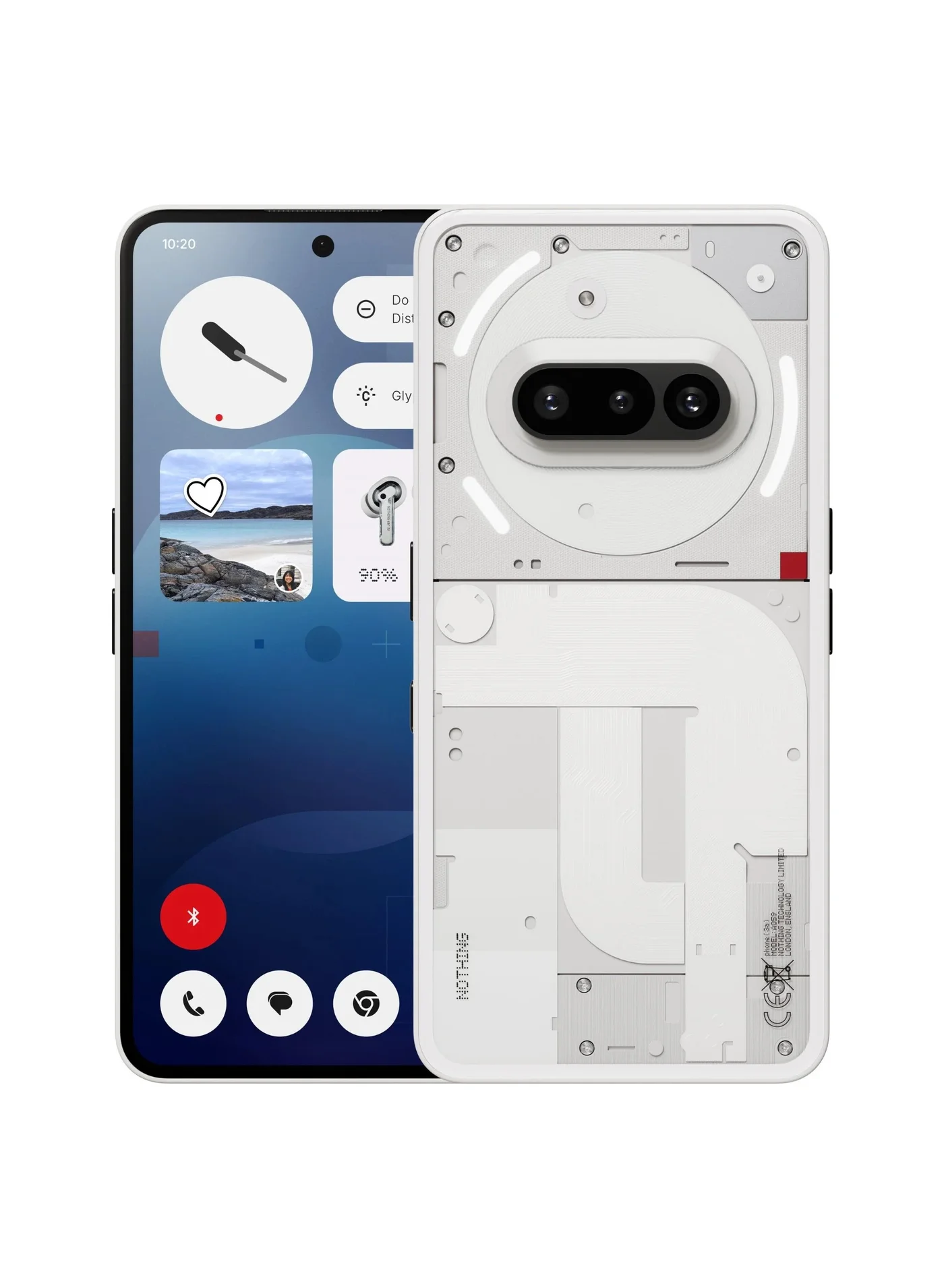 Premium 5G Smartphone Dual SIM 8GB RAM 128GB Storage (White, 6.77-inch Display) czbui