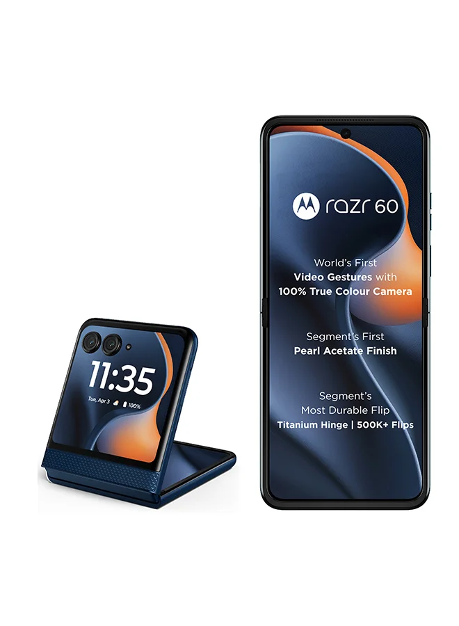 Premium Foldable Smartphone 5G 8GB RAM 256GB Gibraltar Sea (6.9 inch, Dual SIM) vv3vl