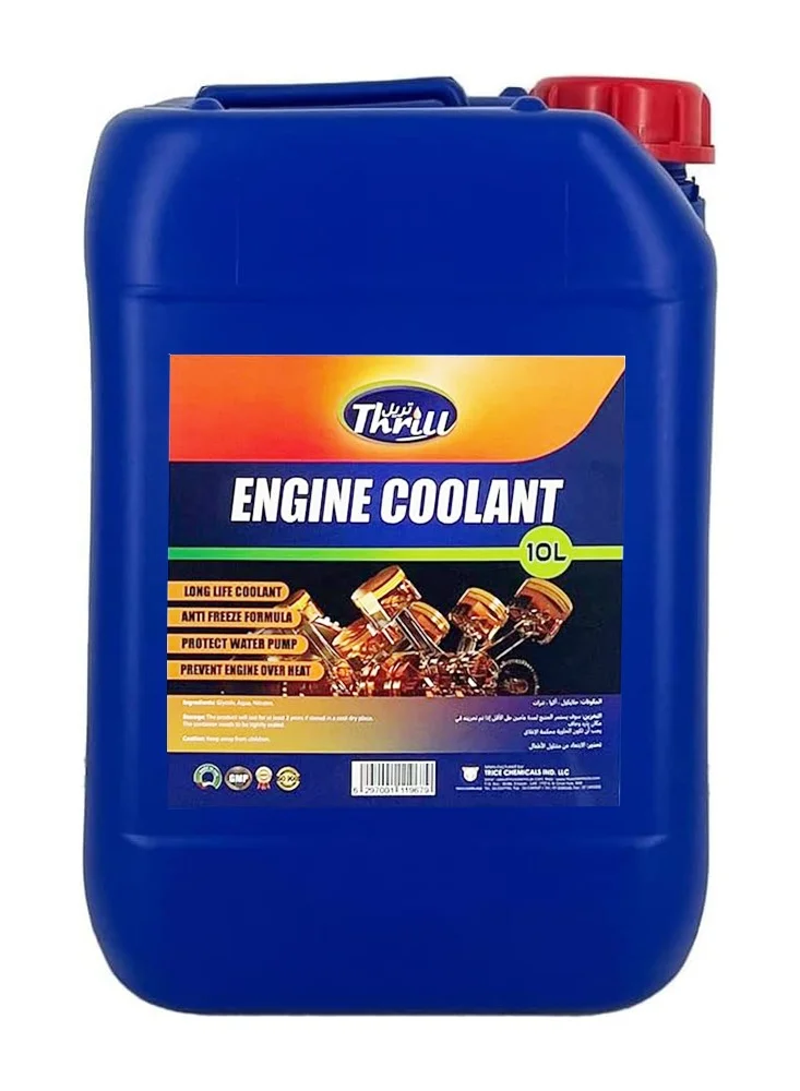 Thrill Engine Coolant Ready-to-Use Radiator Fluid (10 L) - Corrosion Protection for All Vehicles ik9w3