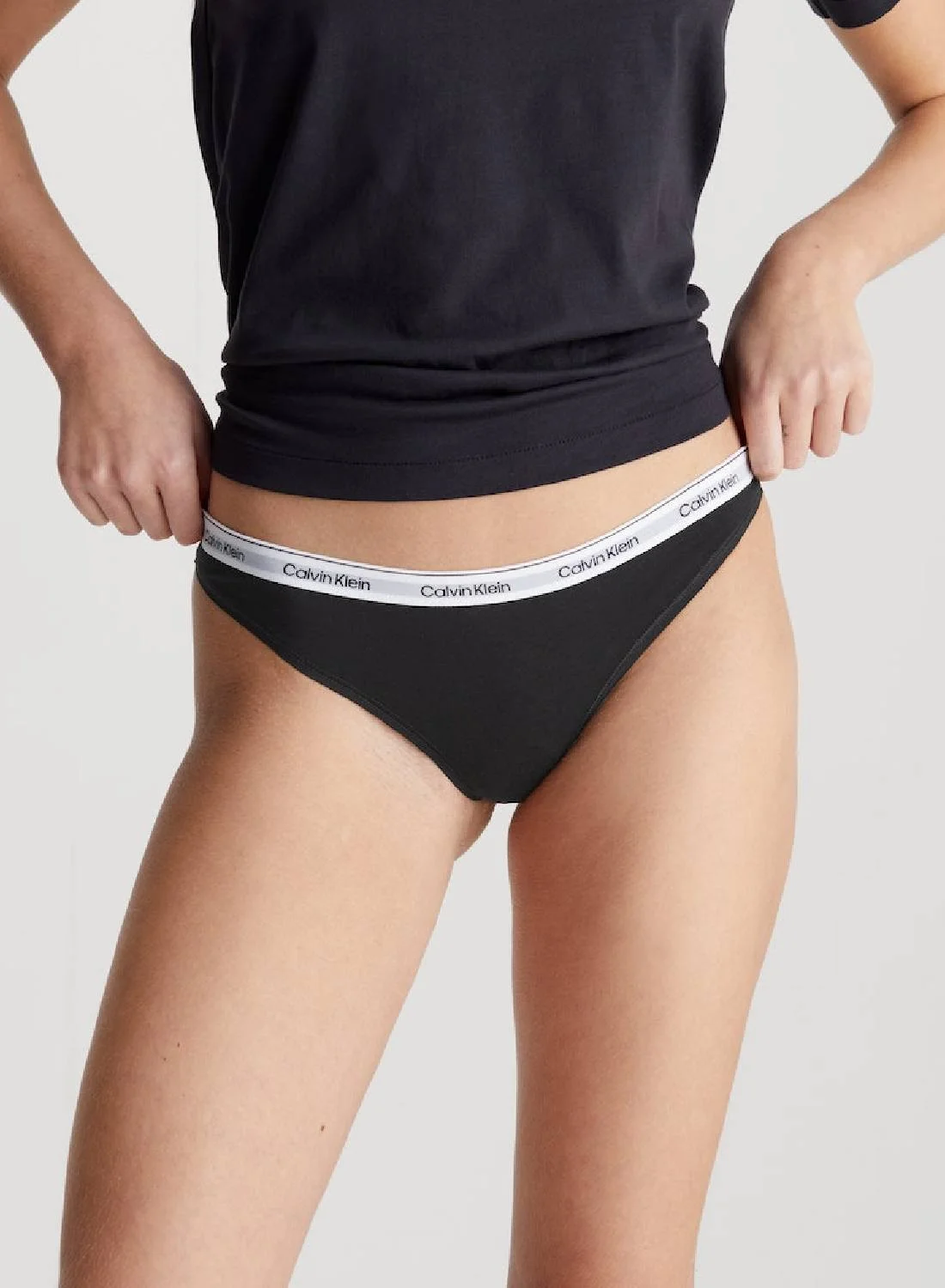 Premium Cotton Thong Breathable Everyday Comfort Underwear for Women (Black, Medium) nkmu9