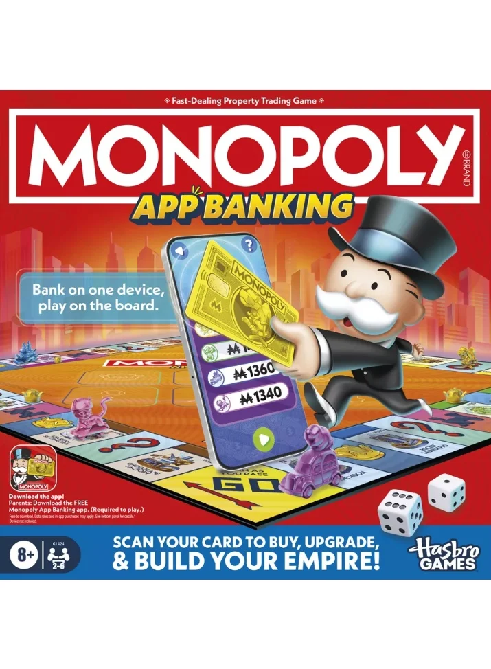 Monopoly App Banking Board Game Electronic Transaction Set for Families and Kids (1 Set) gv1mb