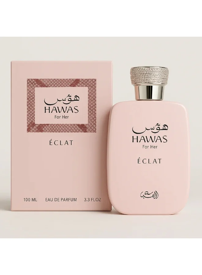 Rasasi Hawas Eclat For Her Eau de Parfum Premium Floral Fragrance for Women (100 mL) iweqg
