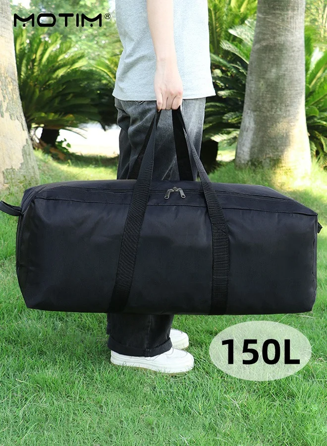 Motim Extra Large Duffle Bag 150L Waterproof Travel Gear Bag for Camping and Storage (Black, 150L) grwak