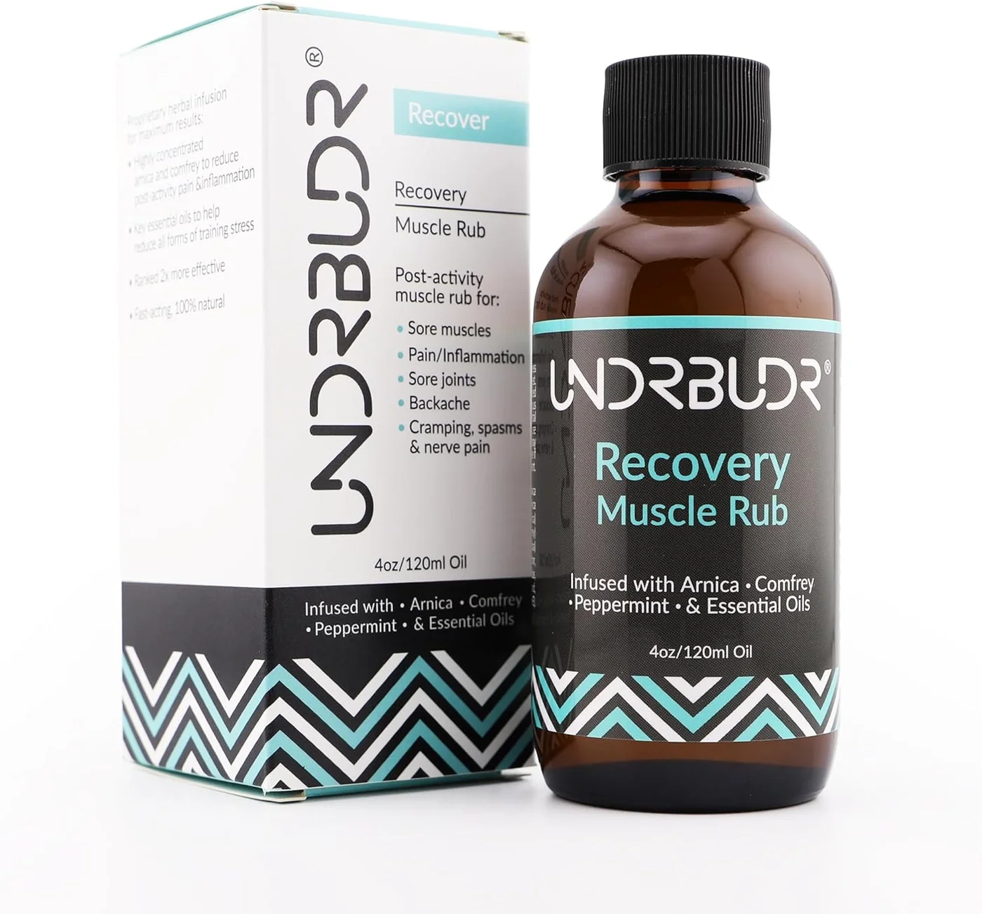 UNDRBUDR Muscle Recovery Rub with Arnica and Comfrey Essential Oils (118 mL) sqtq6