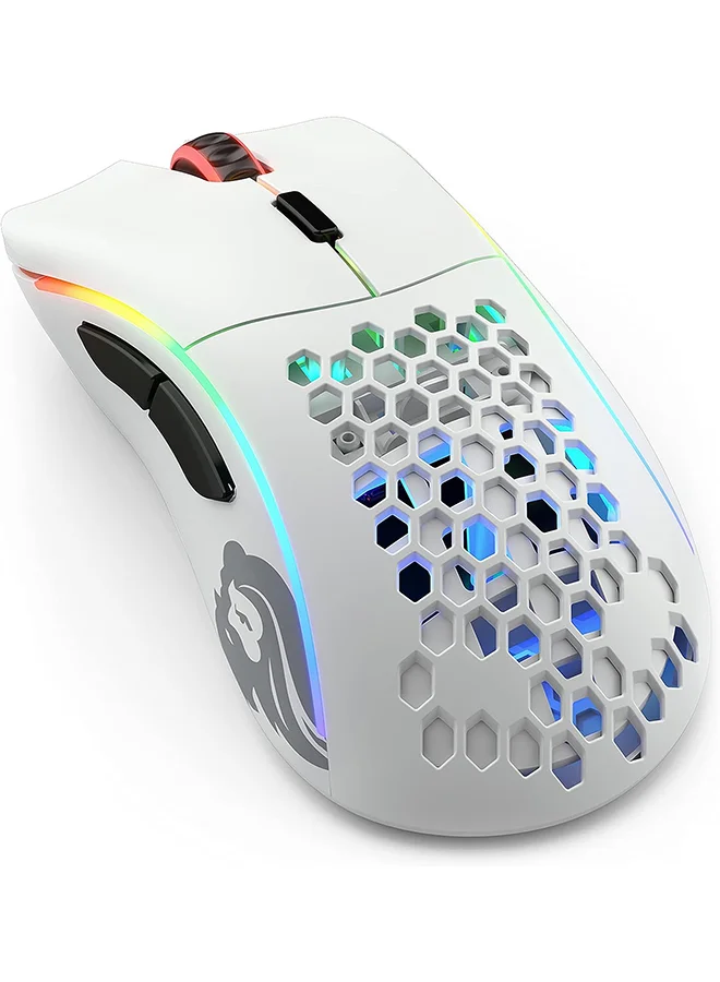 Premium Wireless Gaming Mouse Lightweight Ergonomic Design (Matte White, 1 Unit) pua4o