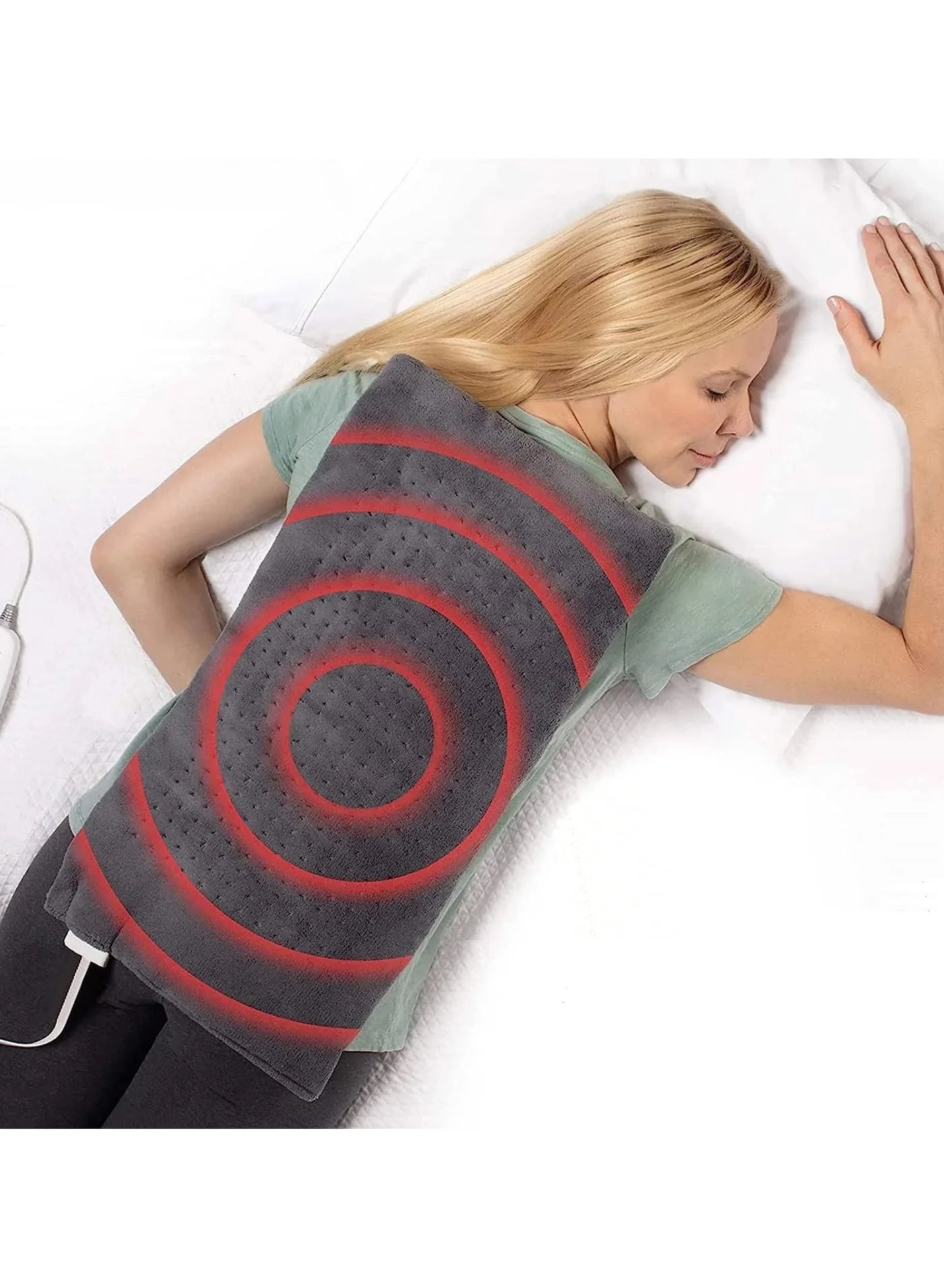 BICCHOO Electric Heated Massage Wrap Premium Vibrating Therapy Pad for Neck Back Shoulder and Lumbar Support (Adjustable Size) 429px