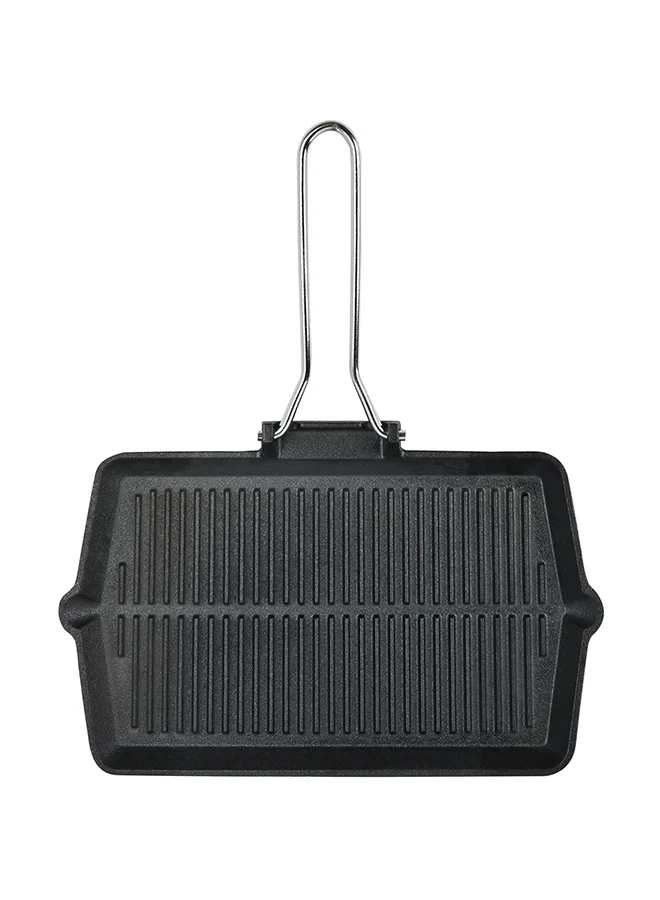 Prestige Cast Iron Chargriller Premium Non-Stick Grill Pan (Black, 35cm) 35ykn