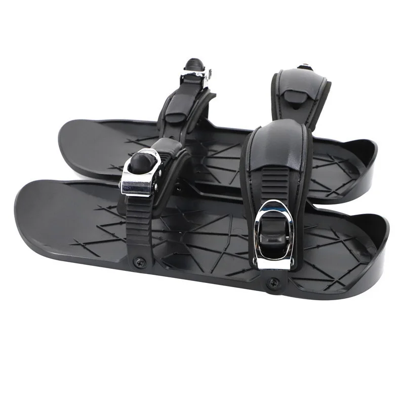 Premium Mini Ski Skates Adjustable Snow Shoes Lightweight Winter Sports Gear for Outdoor Snowboarding (One Size) xkd4o