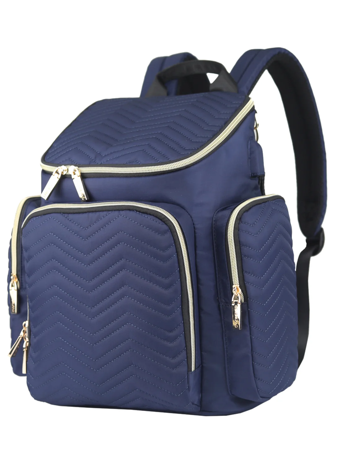 Little Story Georgia Diaper Bag with Changing Pad and Stroller Hooks (Navy Blue, One Size) 4ia2c