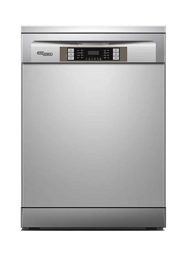 Super General Freestanding Dishwasher (Silver, 60 cm) zz5ug
