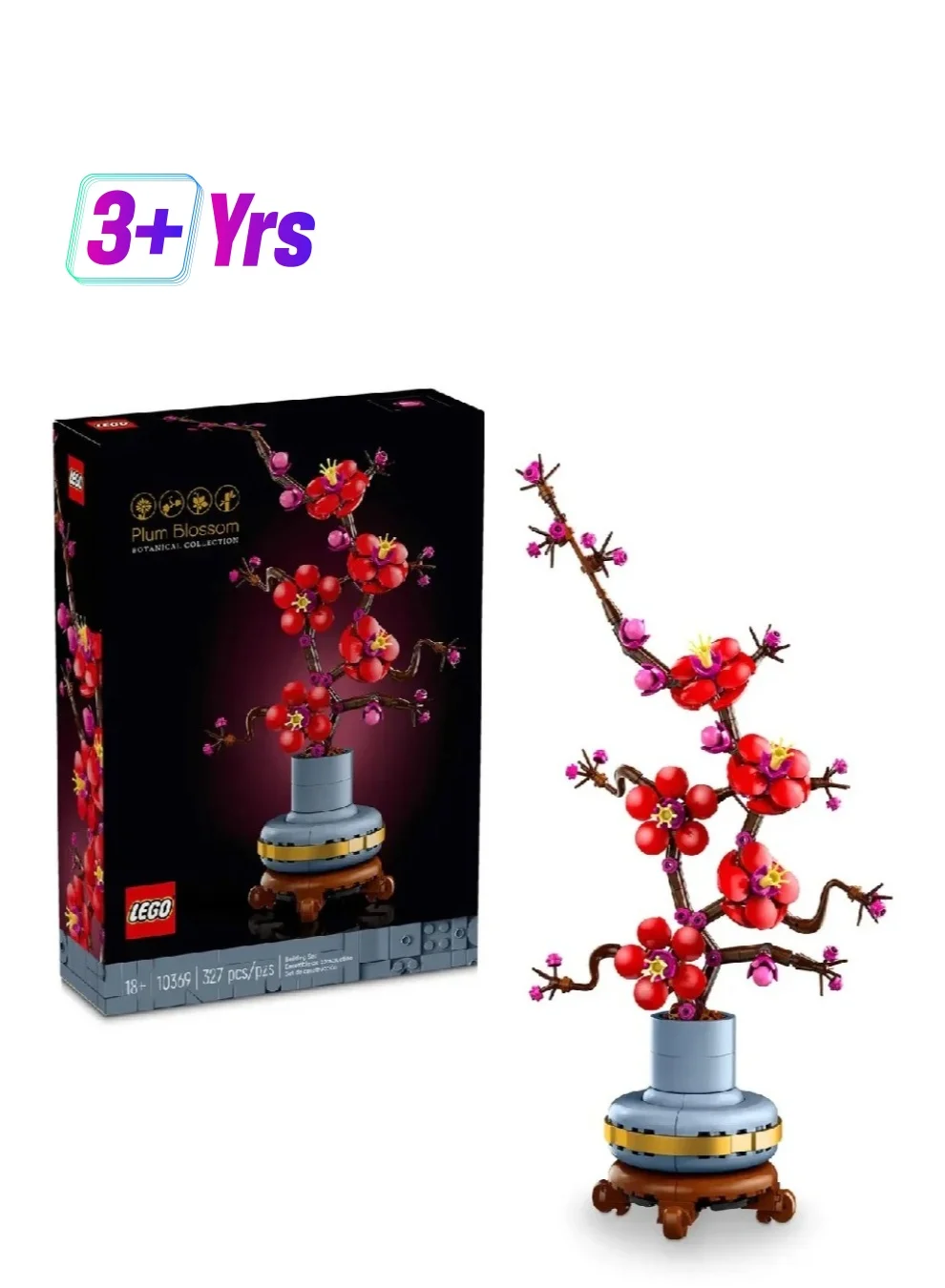 Premium Plum Blossom Building Blocks Set Educational Construction Toy for Kids (Multicolor, 10369 Pieces) mwzqu