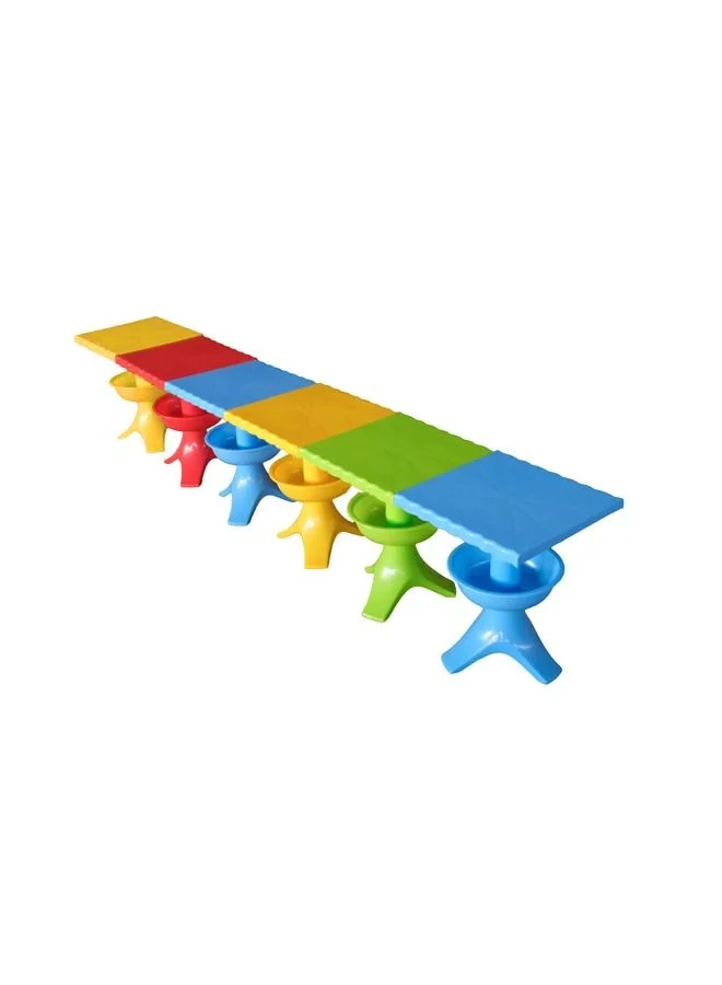 JSAITOYS Kids Activity Desk and Outdoor Table Set (Premium Durable Plastic, 60 cm x 40 cm) bnk9r