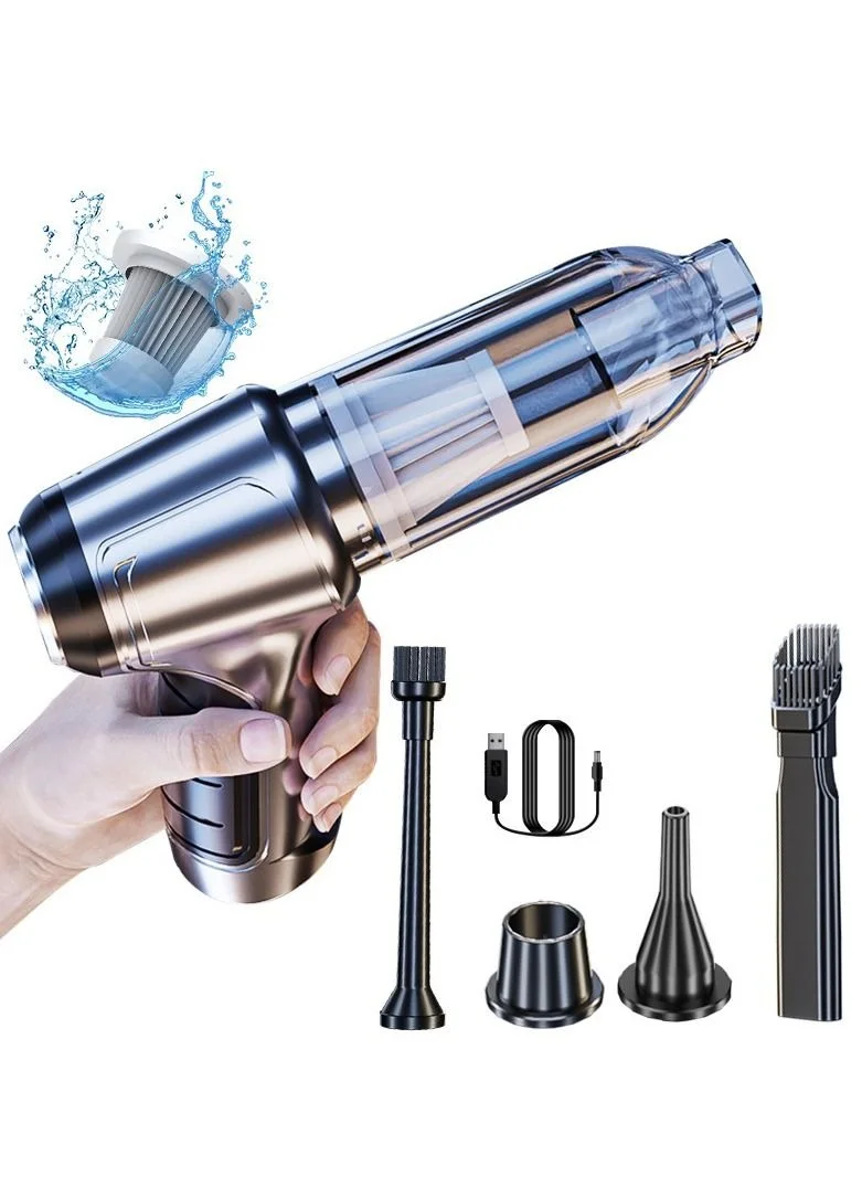 SUITU Portable Cordless Handheld Vacuum Cleaner Dual-Use Home and Car Cleaning Tool with 19000Pa Strong Suction (120W, USB Rechargeable) 4tquy