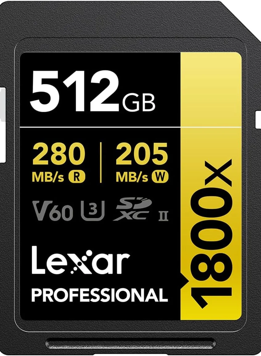 Professional High-Speed SDXC UHS-II Memory Card (512 GB) e34p4