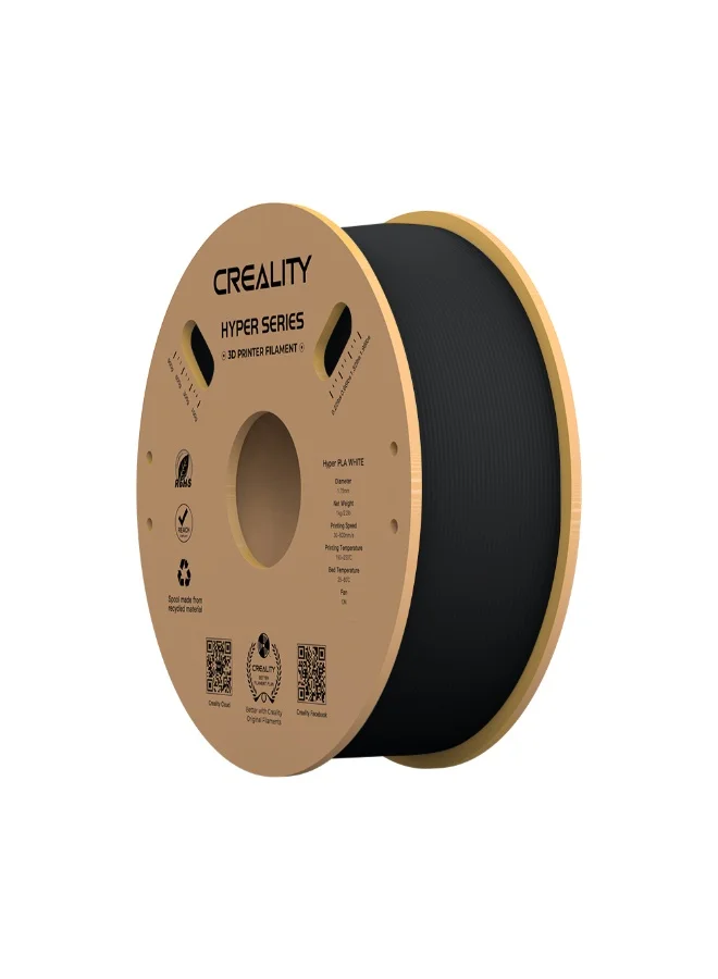 Hyper PLA 3D Printing Filament High-Speed Professional Grade (Black, 1.75mm, 1kg) x32rg
