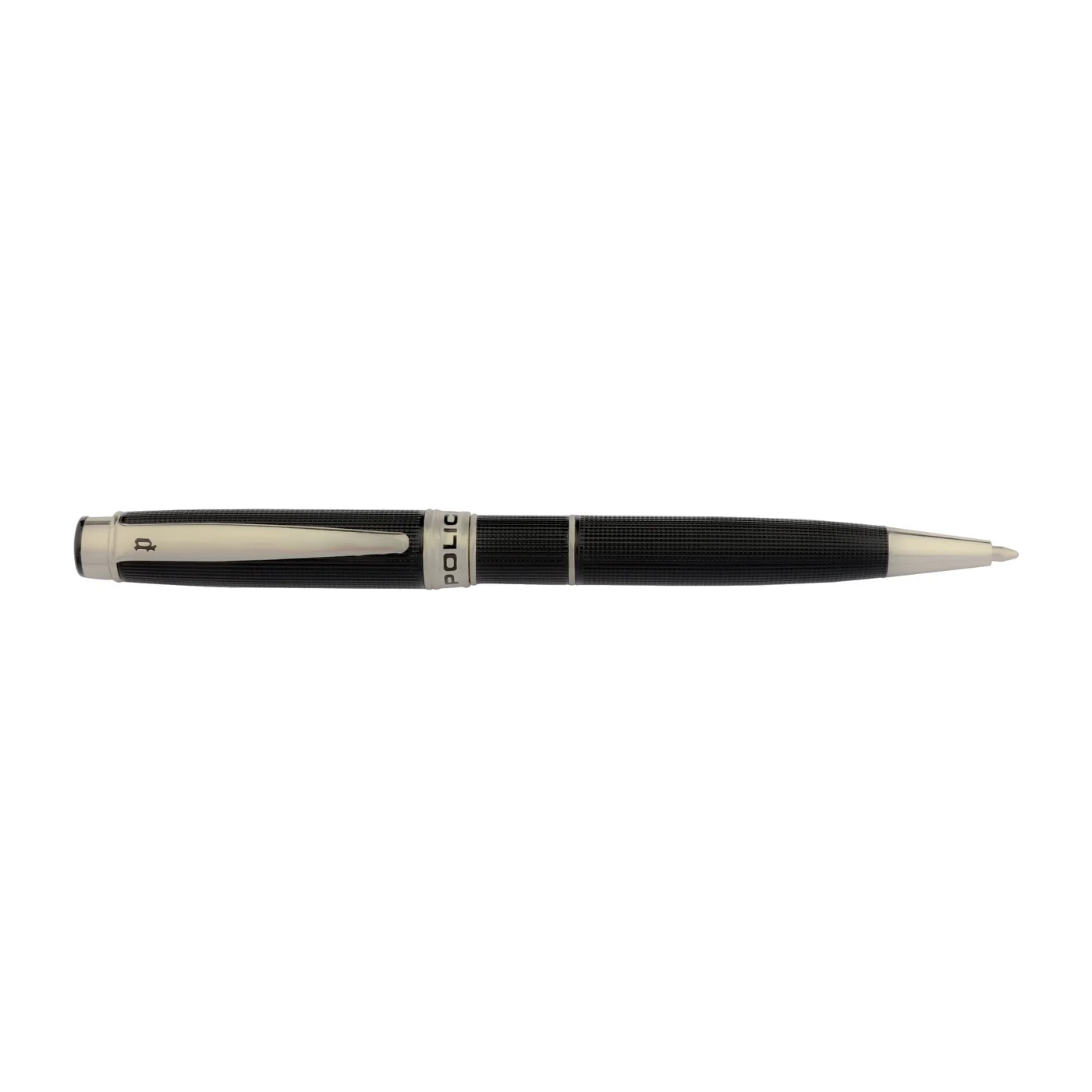 Collona Premium Stainless Steel Ballpoint Pen (Black and Silver, Blue Ink) for Men ajpg4