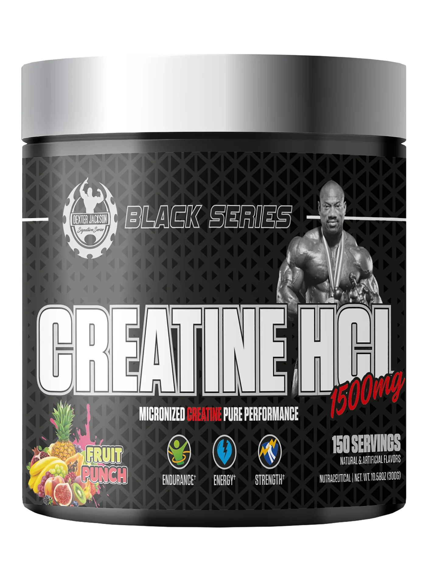DEXTER JACKSON Creatine HCL Micronized Powder Premium Performance Supplement (Fruit Punch, 1500mg) 7bwh1
