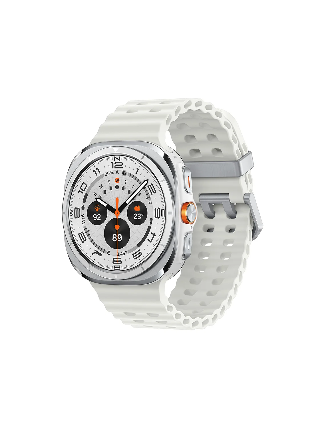 Ultra-HD Smartwatch 47mm Titanium Edition LTE Fitness Tracker with 64GB Storage (Titanium White, 47 mm) 6m2e4