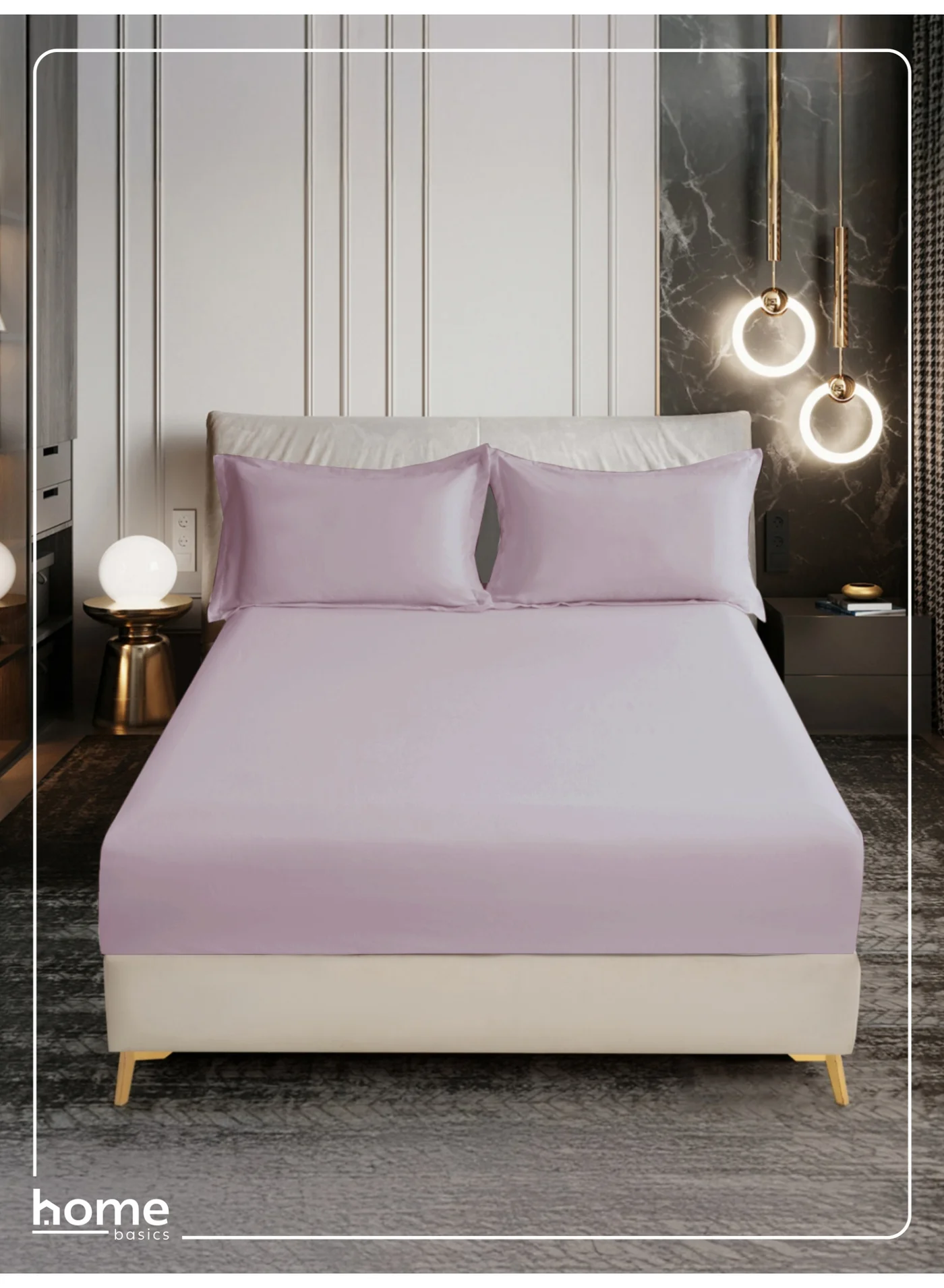 Donetella Premium Microfiber Fitted Sheet Set (Super King, 200x200 cm, 35 cm Deep Pocket, 3-Piece Set) 7way2