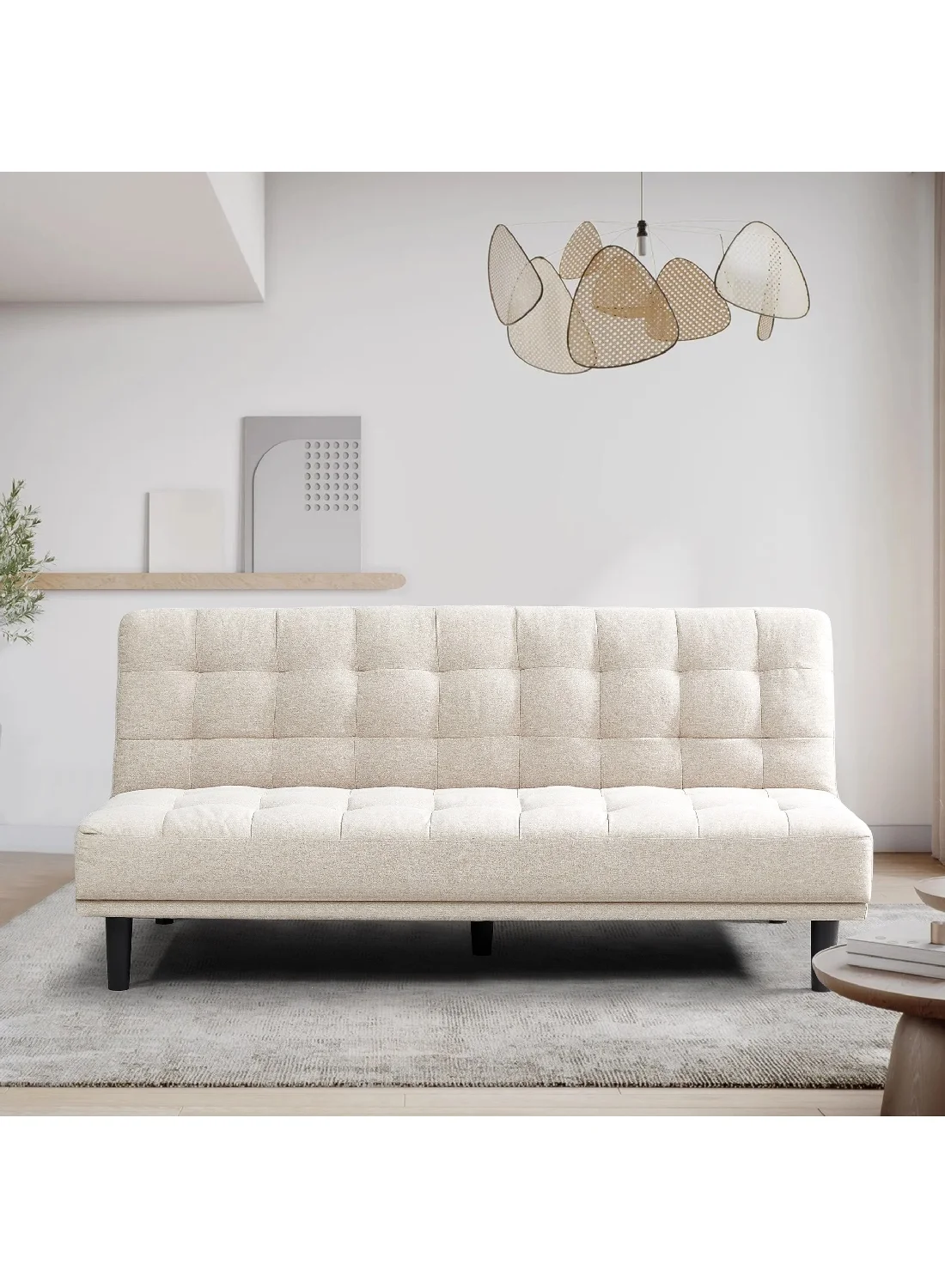 Home Box Montana 3-Seater Fabric Sofa Bed (Grey, 180 cm) 703ap