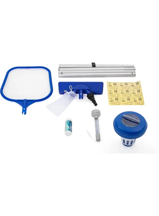 Pool Maintenance Cleaning Kit (Essential Swimming Pool Accessories Set for Debris Removal and Water Care) 9qrfn