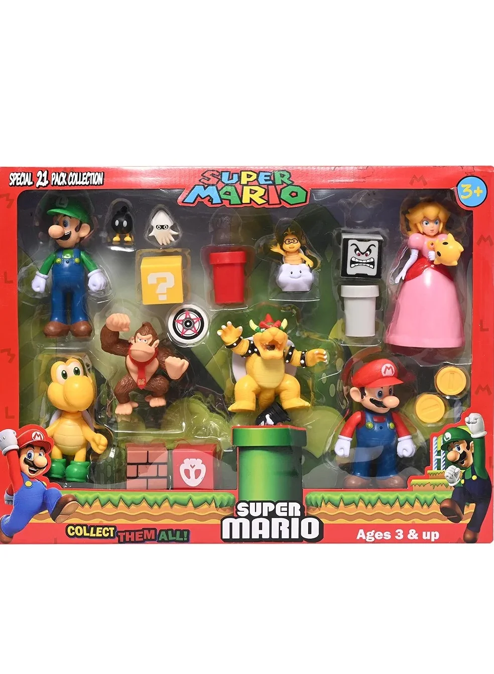 Premium Anime Character Action Figures Set (21 Pieces) Detailed Collectible Toys for Kids and Fans 6ukzy