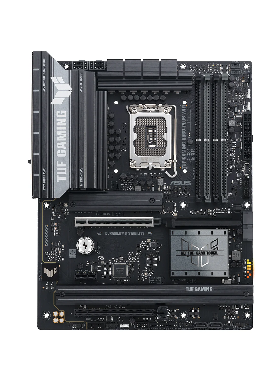 Premium B860-PLUS WIFI ATX Motherboard, Intel Core Ultra Support, PCIe 5.0, WiFi 7, 2.5Gb Ethernet, DIY-Friendly Design (Black, ATX) gheiq
