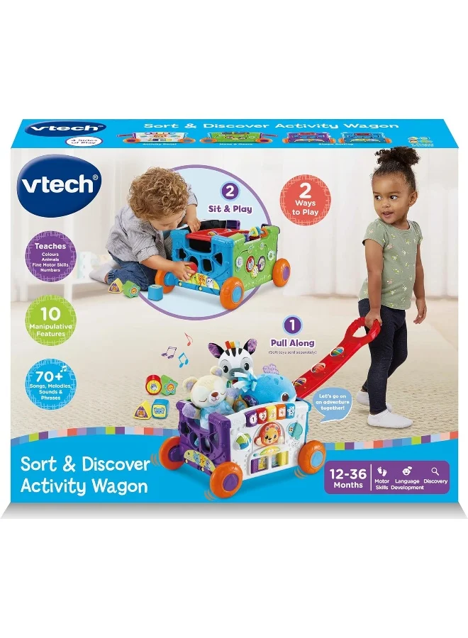 Interactive Learning Activity Wagon for Toddlers Educational Shape Sorting Toy (1 Unit) 3d1si